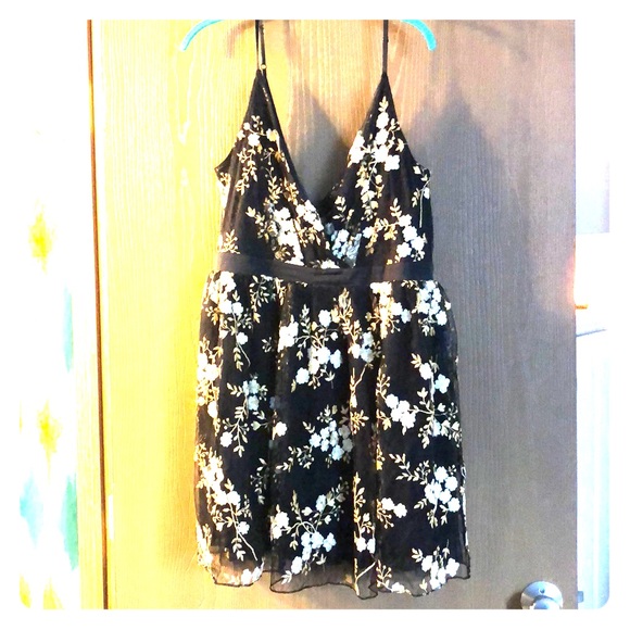 Express Dresses & Skirts - Embroidered Fit and Flare Cocktail Dress PriceFIRM